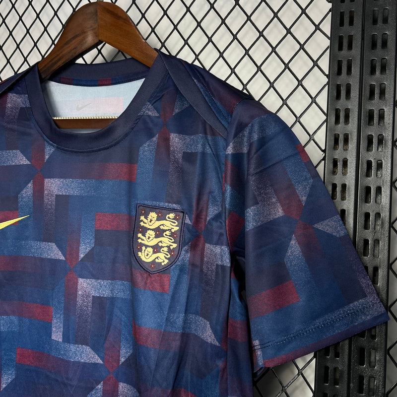 Camisa Inglaterra Pré-Jogo 24/25 - Torcedor Masculina