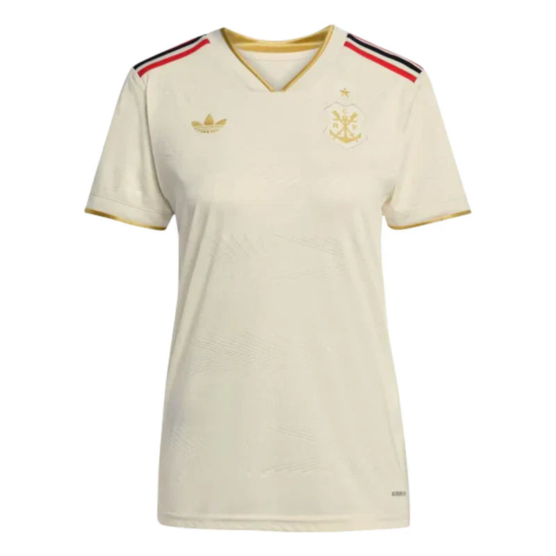 Camisa Flamengo III 2025/26 - Versão Torcedor Feminina - Bege