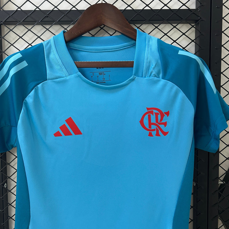 Camisa Flamengo Treino Azul 25/26 - Versão Feminina - Lançamento